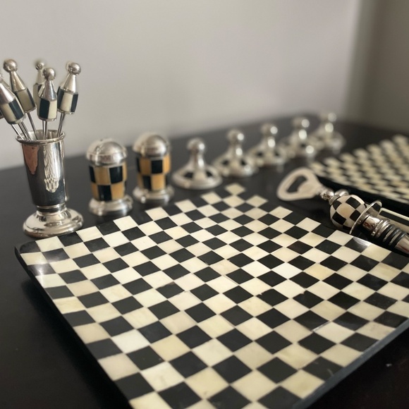 Chessboard Pattern Hors D’Oeuvres Set - Pierre Belvédère - Picture 4 of 5